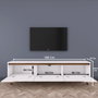Hanah Home Soporte para TV D1 - 794 Blanco y Nogal